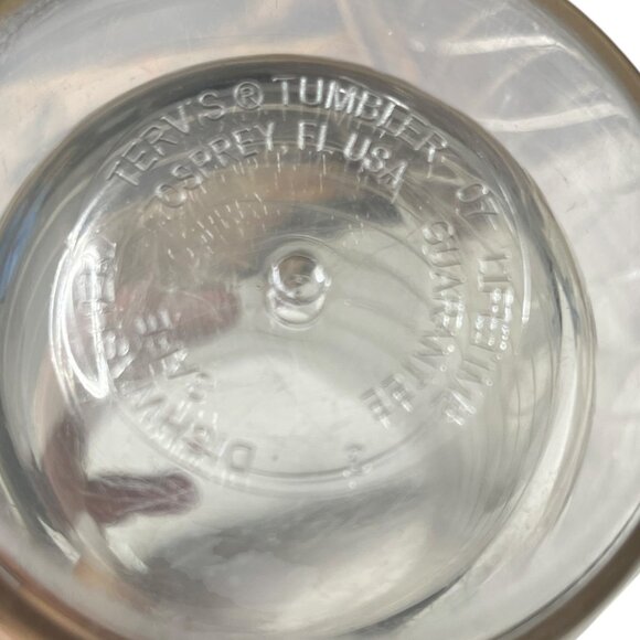 Tervis Dragonfly Embroidery Patch Tumbler Clear Insulated 16 oz No Lids Set of 2 - Picture 2 of 4